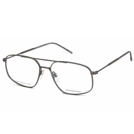 Tommy Hilfiger Men's Eyeglasses - Matte Ruthenium Pilot Metal Frame | TH 1631 0R80 00 ,