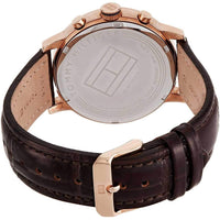 Tommy Hilfiger Men's Quartz Watch - Alden Day-Date Blue Dial Leather Strap | 1791308 ,