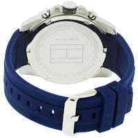 Tommy Hilfiger Men's Quartz Watch - Decker Date-Day Blue Dial Rubber Strap | 1791350 ,