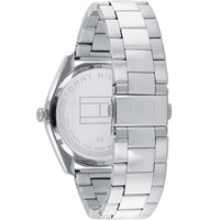 Tommy Hilfiger Men's Quartz Watch - Theo Black Dial Silver Steel Bracelet | 1710440 ,