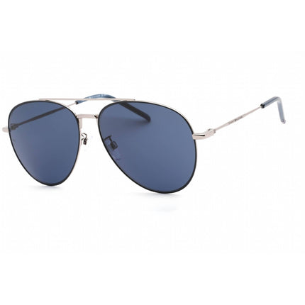 Tommy Hilfiger Men's Sunglasses - Blue Ruthenium Aviator Frame | TH 1896/F/S 0KU0 KU ,