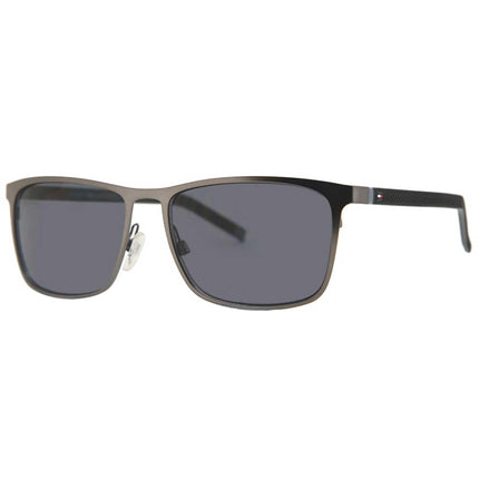 Tommy Hilfiger Men's Sunglasses - Dark Ruthenium and Black Frame | TH 1716/S 0V81 IR ,