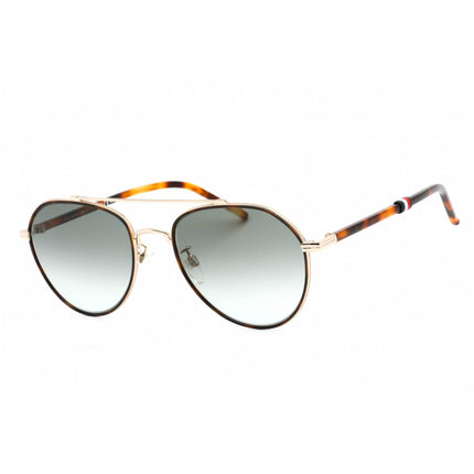Tommy Hilfiger Men's Sunglasses - Full Rim Gold Metal Aviator | TH 1678/F/S 0J5G EQ ,