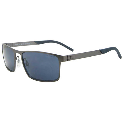 Tommy Hilfiger Men's Sunglasses - Metal Full Rim Frame Blue Lens | TH 1767/S 0R80 KU ,