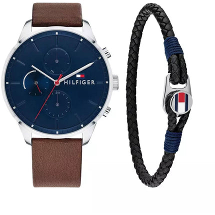 Tommy Hilfiger Men's Watch and Bracelet Gift Set - Chase Day Date Display | 2770143 ,