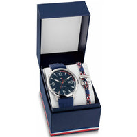 Tommy Hilfiger Men's Watch and Bracelet Set - Essentials Quartz Blue Dial | 2770141 ,