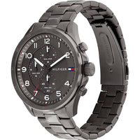 Tommy Hilfiger Men's Watch - Axel Dual Time Grey Stainless Steel Bracelet | 1792008 ,