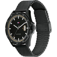 Tommy Hilfiger Men's Watch - Carter Black Dial Steel Mesh Bracelet Quartz | 1791913 ,
