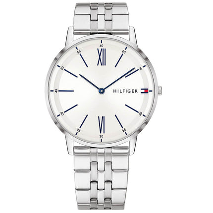 Tommy Hilfiger Men's Watch - Cooper White Dial Stainless Steel Bracelet | 1791511 ,