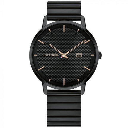 Tommy Hilfiger Men's Watch - James Black Stainless Steel Bracelet Quartz | 1791655 ,