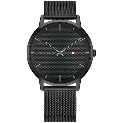 Tommy Hilfiger Men's Watch - James Quartz Black Milanese Mesh Bracelet | 1791701 ,