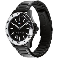 Tommy Hilfiger Men's Watch - Logan Black Dial Stainless Steel Bracelet | 1792014 ,