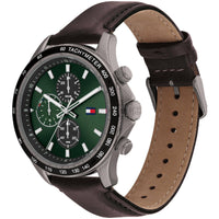 Tommy Hilfiger Men's Watch - Miles Dual Time Green and Black Dial Strap | 1792017 ,