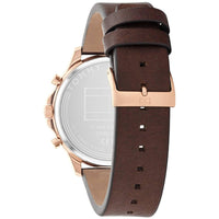 Tommy Hilfiger Men's Watch - Ryder Day-Date Brown Genuine Leather Strap | 1710497 ,