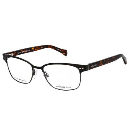 Tommy Hilfiger Unisex Eyeglasses - Black Ruthenium Havana Brown | TH 1306 0VJC 00 ,