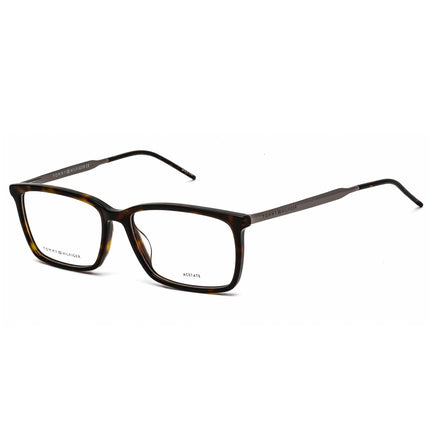 Tommy Hilfiger Unisex Eyeglasses - Dark Havana Acetate/Metal Frame | TH 1641 086 ,