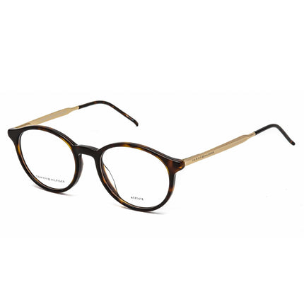 Tommy Hilfiger Unisex Eyeglasses - Dark Havana Round Plastic Frame | TH 1642 086 ,
