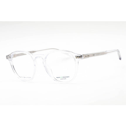 Tommy Hilfiger Unisex Eyeglasses - Full Rim Crystal Plastic Round | TH 1893 0900 00 ,