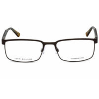 Tommy Hilfiger Unisex Eyeglasses - Matte Brown Green Metal Frame | TH 1235 01IQ 00 ,