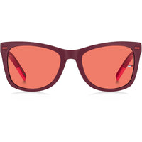 Tommy Hilfiger Unisex Sunglasses - Burgundy Red Cat Eye Shape Frame | TJ 0041/S 0C8C ,