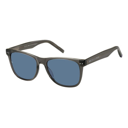 Tommy Hilfiger Unisex Sunglasses - Matte Black Frame Blue Lens | TH 1712/S 0KB7 KU ,