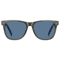 Tommy Hilfiger Unisex Sunglasses - Matte Black Frame Blue Lens | TH 1712/S 0KB7 KU ,