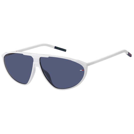Tommy Hilfiger Unisex Sunglasses - White Frame Blue Gradient Lens | TJ 0027/S 0VK6 ,