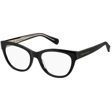 Tommy Hilfiger Women's Eyeglasses - Black Cat Eye Full-Rim Frame | TH 1863 807 ,