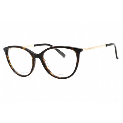 Tommy Hilfiger Women's Eyeglasses - Dark Havana Rectangular Frame | Th 1590 0086 00 ,