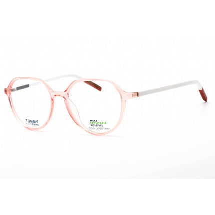 Tommy Hilfiger Women's Eyeglasses - Full Rim Pink Round Shape Frame | TJ 0011 035J 00 ,