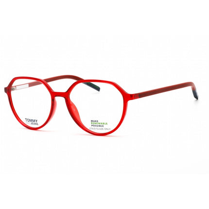 Tommy Hilfiger Women's Eyeglasses - Full Rim Red Plastic Oval Frame | TJ 0011 0C9A 00 ,