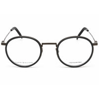 Tommy Hilfiger Women's Eyeglasses - Grey Black Full Rim Round Frame | TH 1815 0R6S 00 ,