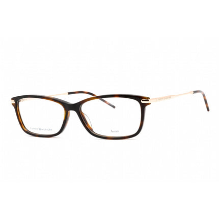 Tommy Hilfiger Women's Eyeglasses - Havana Frame Clear Demo Lens | TH 1636 0086 00 ,