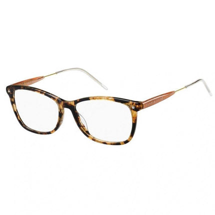 Tommy Hilfiger Women's Eyeglasses - Havana Square Full-Rim Plastic Frame | TH 1633 86 ,