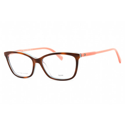 Tommy Hilfiger Women's Eyeglasses - Havana Turquoise Peach Plastic | Th 1318 0VN4 00 ,