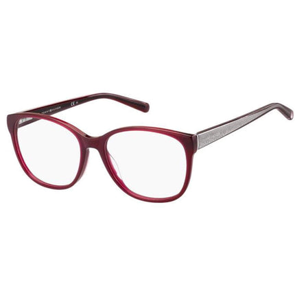 Tommy Hilfiger Women's Eyeglasses - Red Glitter Square Full-Rim Frame | TH 1780 0DXL ,