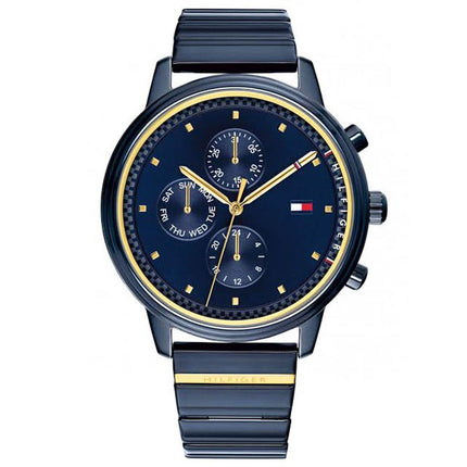 Tommy Hilfiger Women's Quartz Watch - Blake Day-Date Blue Dial Bracelet | 1781893 ,