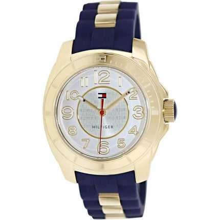 Tommy Hilfiger Women's Quartz Watch - Silver Tone Dial Two Tone Strap | 1781307 ,
