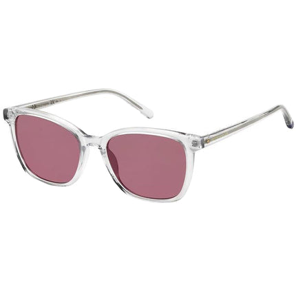 Tommy Hilfiger Women's Sunglasses - Burgundy Lens Crystal Frame | TH 1723/S 0900 4S ,