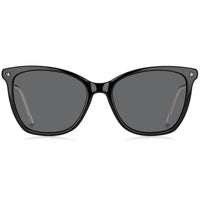 Tommy Hilfiger Women's Sunglasses - Grey Lens Black Cat Eye Frame | TH 1647/S 807/IR ,