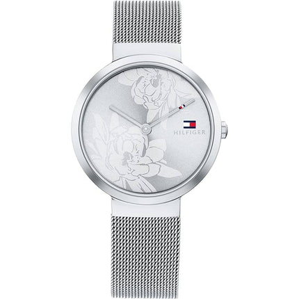 Tommy Hilfiger Women's Watch - Libby Silver Tone Dial Steel Mesh Bracelet | 1782469 ,