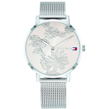 Tommy Hilfiger Women's Watch - Pippa Light Rose Dial Silver Mesh Bracelet | 1781920 ,