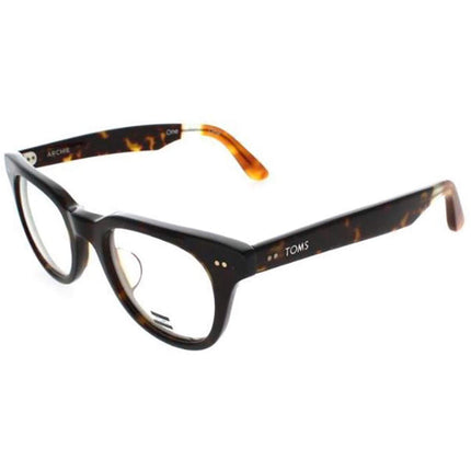 Toms Men's Eyeglasses - Dk Tort/Honey Tort Square Frame | TOMS ARCHIE 10002152 ,
