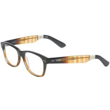 Toms Unisex Eyeglasses - Brown Crystal Fade/Dark Grey Frame | TOMS NAIROBI 10002215 ,