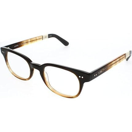 Toms Unisex Eyeglasses - Brown Crystal Fade/Dk Grey Square Frame | TOMS ADDIS 10002136 ,