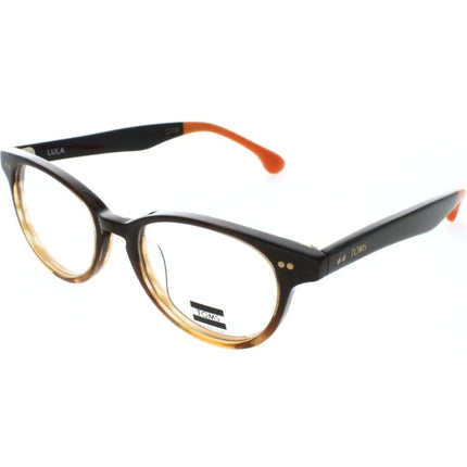 Toms Women's Eyeglasses - Brown Crystal Fade/Burnt Orange Frame | TOMS LULA 10002201 ,