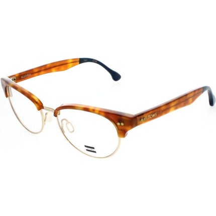 Toms Women's Eyeglasses - Honey Tort/Midnight Blue Cat Eye Frame | TOMS AUDRA 10002143 ,