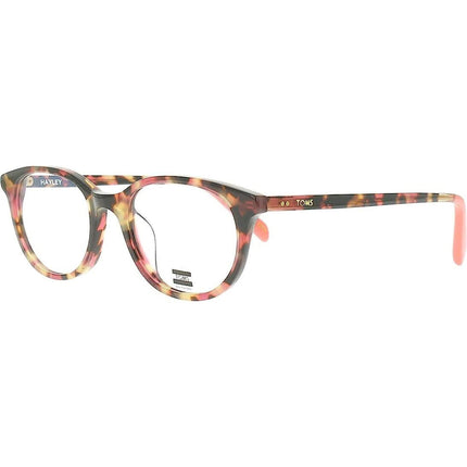 Toms Women's Eyeglasses - Pink Tort/Pink Round Full-Rim Frame | TOMS HAYLEY 10012823 ,