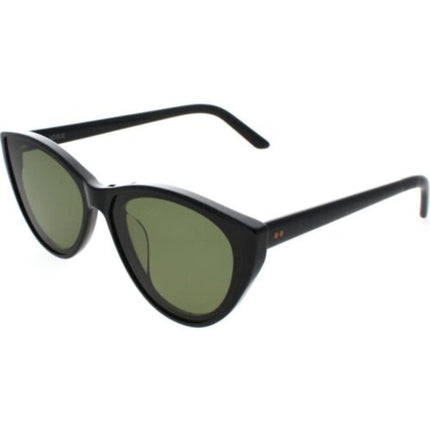 Toms Women's Sunglasses - Bottle Green Lens Shiny Black Frame | TOMS JOSIE 10012320 ,