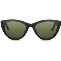 Toms Women's Sunglasses - Bottle Green Lens Shiny Black Frame | TOMS JOSIE 10012320 ,